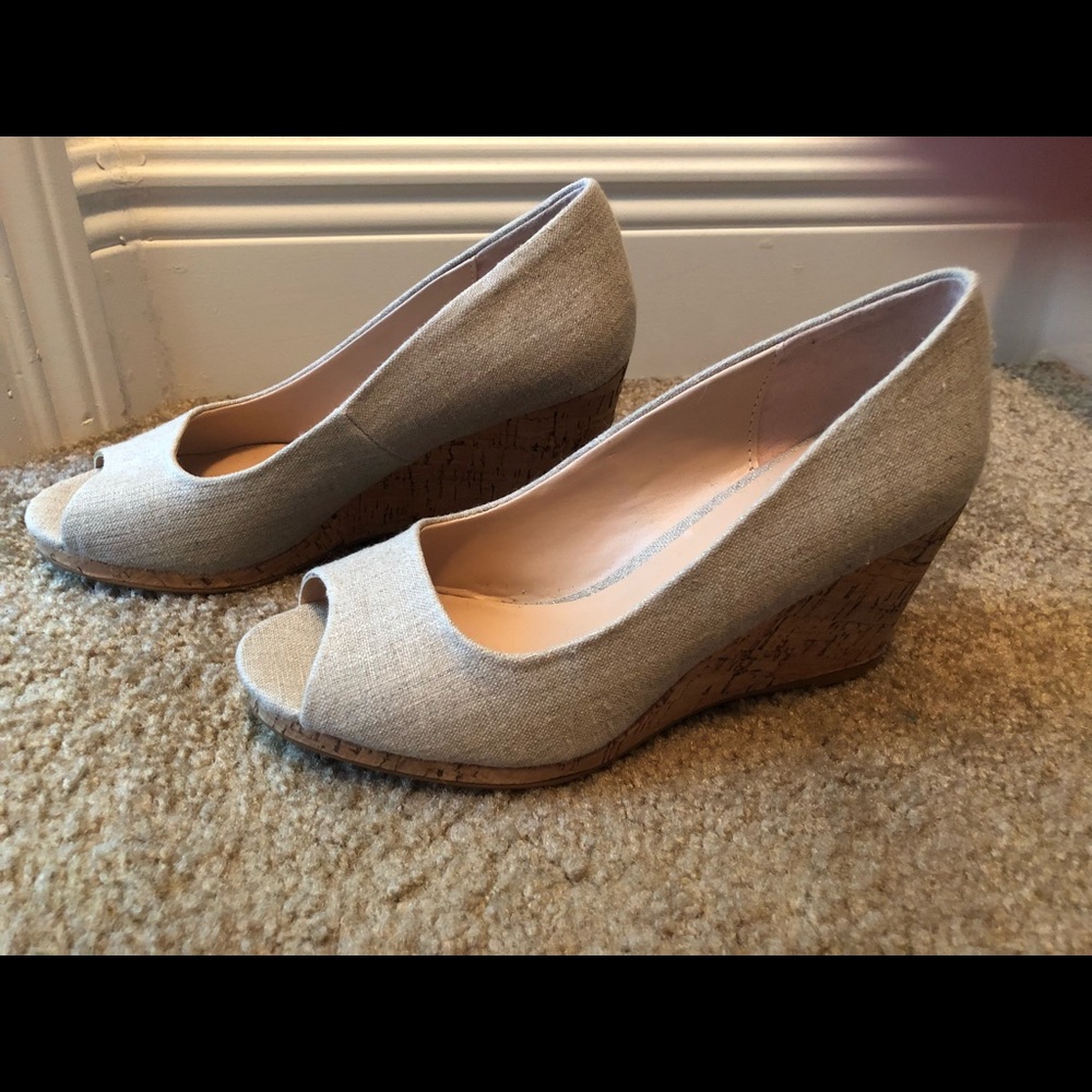 Kelly and Katie Peep Toe Wedges